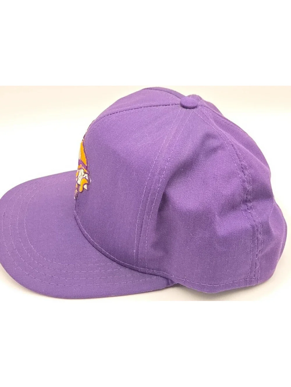 Vintage Minnesota Vikings AJD Rope Snapback Hat 80s Purple NFL Logo Cap Made USA